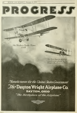 1918.11.4 - Dayton Wright Airplane Co in Aerial Age Weekly.png